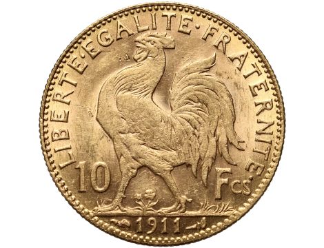 Francja, 10 franków 1911, Marianna i Kogut - 2