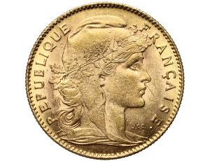 Francja, 10 franków 1911, Marianna i Kogut