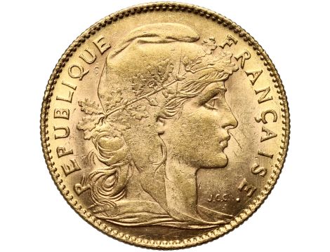 Francja, 10 franków 1911, Marianna i Kogut