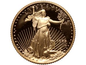 4443. USA, 5 dolarów 1996, Amerykański Orzeł, Proof, 1/10 uncji złota