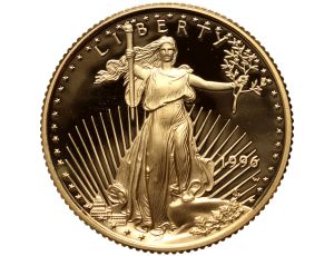 4444. USA, 10 dolarów 1996, Amerykański Orzeł, Proof, 1/4 uncji złota