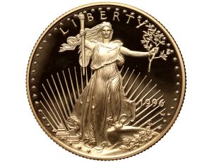 4445. USA, 25 dolarów 1996, Amerykański Orzeł, Proof, 1/2 uncji złota