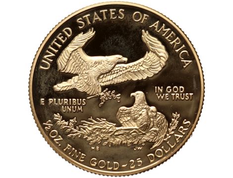 USA, 25 dolarów 1996, Amerykański Orzeł, Proof, 1/2 uncji złota - 2