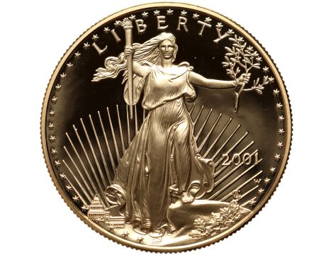 USA, 50 dolarów 2001, Amerykański Orzeł, Proof, 1 uncja złota