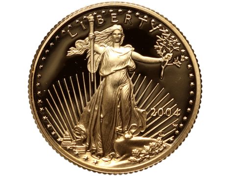 USA, 5 dolarów 2004, Amerykański Orzeł, Proof, 1/10 uncji złota