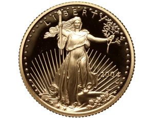 4454. USA, 10 dolarów 2004, Amerykański Orzeł, Proof, 1/4 uncji złota