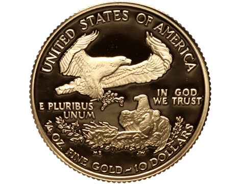 USA, 10 dolarów 2004, Amerykański Orzeł, Proof, 1/4 uncji złota - 2
