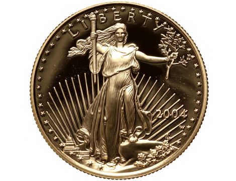 USA, 25 dolarów 2004, Amerykański Orzeł, Proof, 1/2 uncji złota