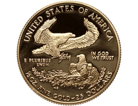 USA, 25 dolarów 2004, Amerykański Orzeł, Proof, 1/2 uncji złota - 2