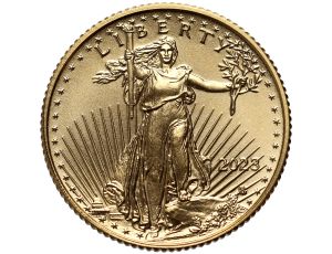4457. USA, 5 dolarów 2023, Amerykański Orzeł, 1/10 uncji złota