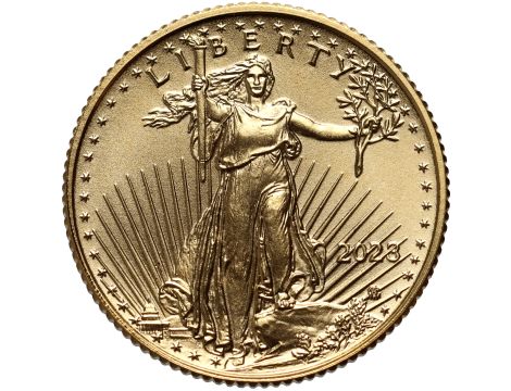 USA, 5 dolarów 2023, Amerykański Orzeł, 1/10 uncji złota