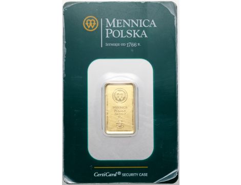 4459. Sztabka złota 10 g Mennica Polska