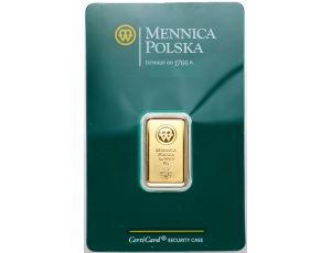 4460. Sztabka złota 10 g Mennica Polska