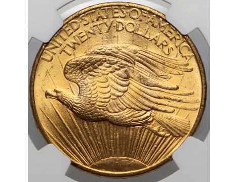 4467. USA, 20 dolarów 1908, Filadelfia, Saint-Gaudens, NGC MS63 - 3