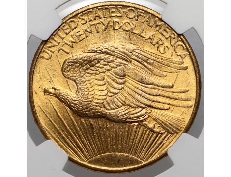 4468. USA, 20 dolarów 1908, Filadelfia, Saint-Gaudens, NGC MS63 - 3