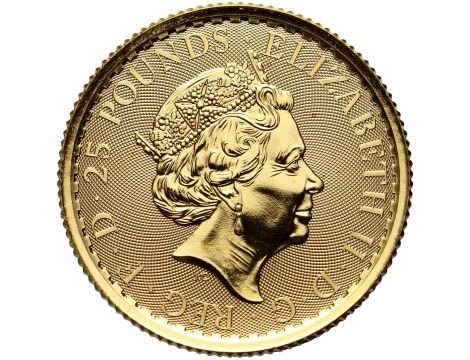 Wielka Brytania, 25 funtów 2023, Britannia, 1/4 uncji złota - 2