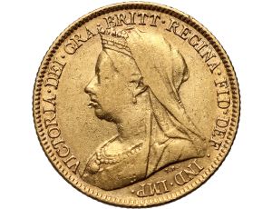 4472. Wielka Brytania, Wiktoria, 1/2 suwerena 1896