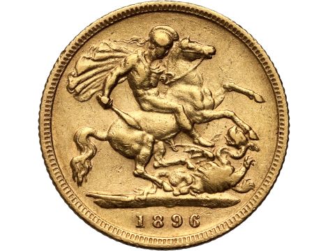 Wielka Brytania, Wiktoria, 1/2 suwerena 1896 - 2