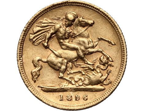 Wielka Brytania, Wiktoria, 1/2 suwerena 1896 - 2