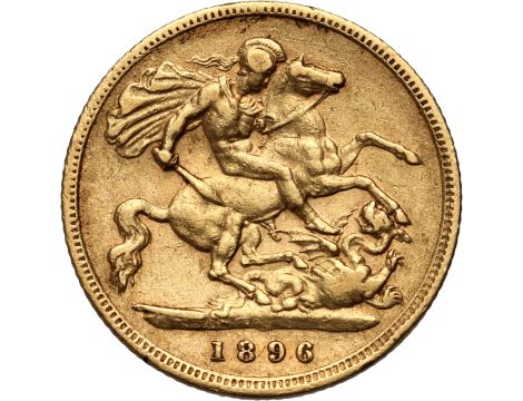 Wielka Brytania, Wiktoria, 1/2 suwerena 1896 - 2