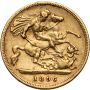 Wielka Brytania, Wiktoria, 1/2 suwerena 1896 - 3
