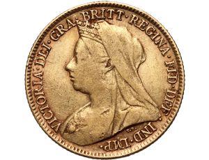 4475. Wielka Brytania, Wiktoria, 1/2 suwerena 1896