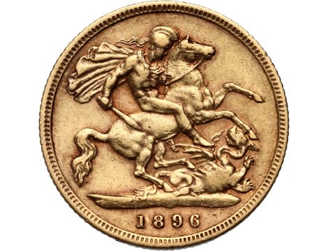 Wielka Brytania, Wiktoria, 1/2 suwerena 1896 - 2