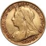 Wielka Brytania, Wiktoria, 1/2 suwerena 1896 - 2