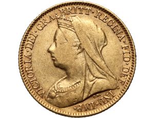 4476. Wielka Brytania, Wiktoria, 1/2 suwerena 1896