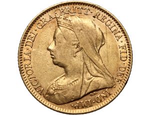 4478. Wielka Brytania, Wiktoria, 1/2 suwerena 1897