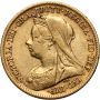 Wielka Brytania, Wiktoria, 1/2 suwerena 1898 - 2