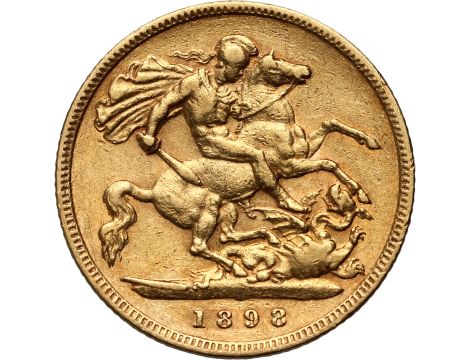 Wielka Brytania, Wiktoria, 1/2 suwerena 1898 - 2