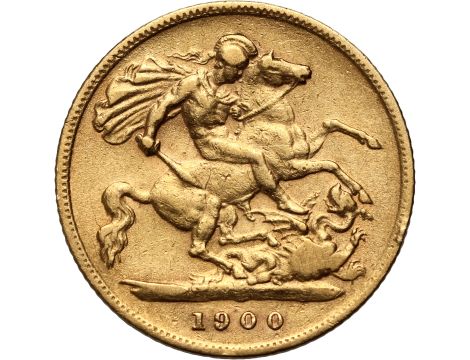 Wielka Brytania, Wiktoria, 1/2 suwerena 1900 - 2