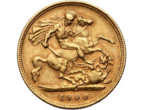 Wielka Brytania, Wiktoria, 1/2 suwerena 1900 - 2