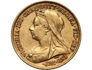 4483. Wielka Brytania, Wiktoria, 1/2 suwerena 1900