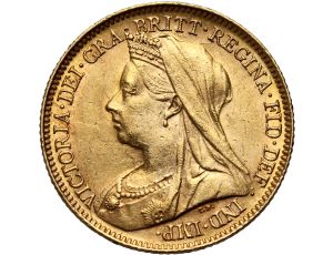 4486. Wielka Brytania, Wiktoria, 1/2 suwerena 1901