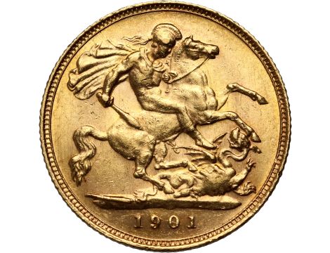 Wielka Brytania, Wiktoria, 1/2 suwerena 1901 - 2