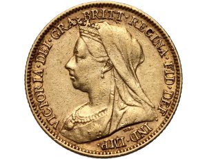 4487. Wielka Brytania, Wiktoria, 1/2 suwerena 1901