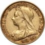 Wielka Brytania, Wiktoria, 1/2 suwerena 1901 - 2