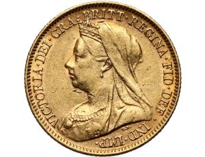 4489. Wielka Brytania, Wiktoria, 1/2 suwerena 1901