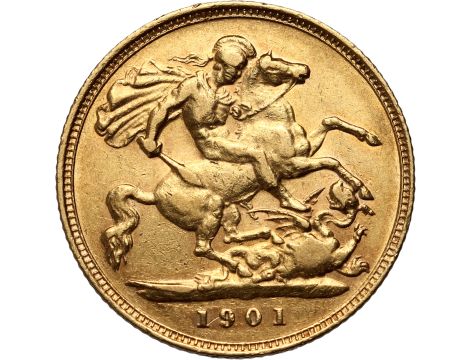 Wielka Brytania, Wiktoria, 1/2 suwerena 1901 - 2