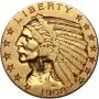 USA, 5 dolarów 1908, Filadelfia, Indianin - 2