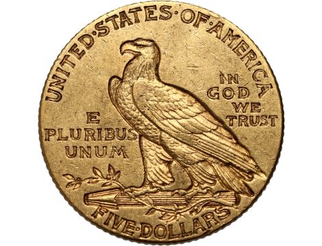 USA, 5 dolarów 1908, Filadelfia, Indianin - 2