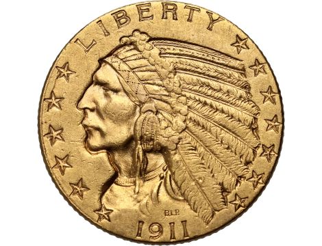 USA, 5 dolarów 1911, Filadelfia, Indianin