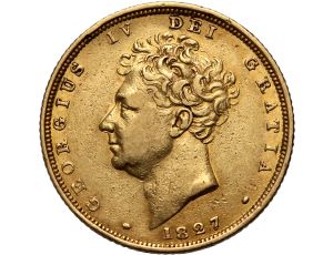 4503. Wielka Brytania, Jerzy IV, suweren 1827