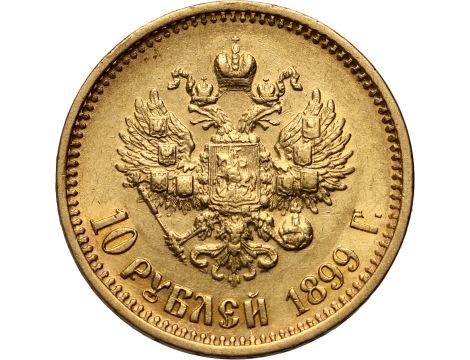 4509. Rosja, Mikołaj II, 10 rubli 1899 (AG) - 2