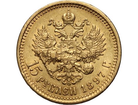 4510. Rosja, Mikołaj II, 15 rubli 1897 (AG) - 2
