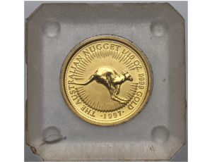 4511. Australia, 15 dolarów 1997, Kangur / Nugget, 1/10 uncji złota
