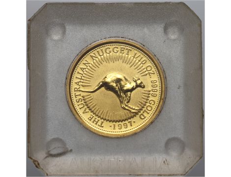 4511. Australia, 15 dolarów 1997, Kangur / Nugget, 1/10 uncji złota