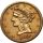 4518. USA, 5 dolarów 1880 S, San Francisco, Liberty